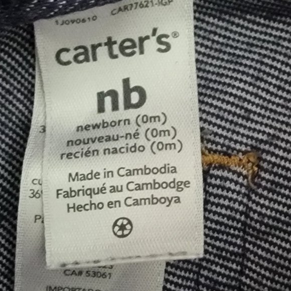 NWOT Carters Stretchy Denim Newborn Leggings or Pants - Picture 5 of 9